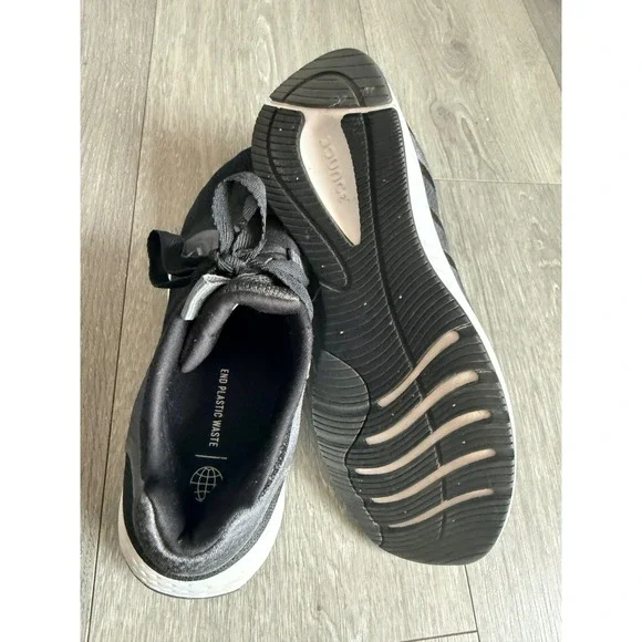 Adidas Women Running Shoes Black Grey Bounce Athletic Sneakers Size 9 - Picture 5 of 5